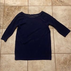 Wolford sheer 3/4 sleeve top